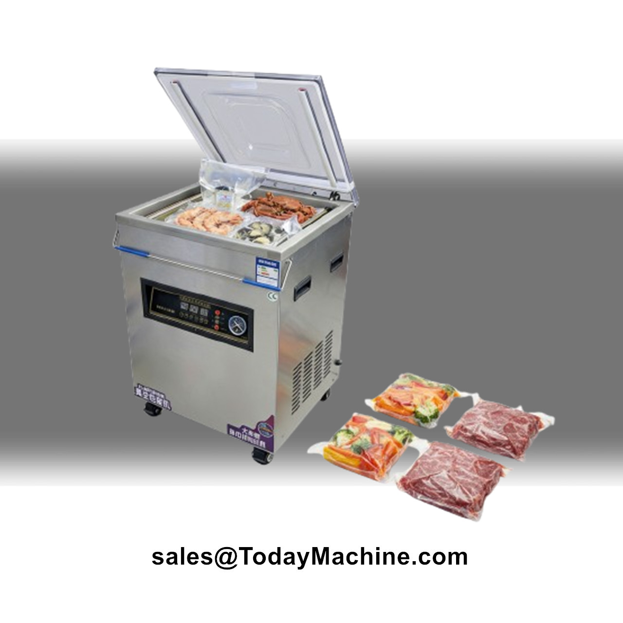 Food Vacuum Sealer Machine - آلة تغليف وتغليف بالتفريغ الهوائي العمودي