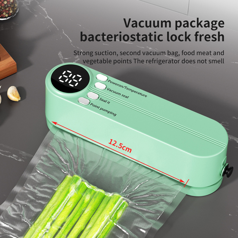 Food Vacuum Sealer Machine - جهاز تغليف لاسلكي صغير، آلة تغليف