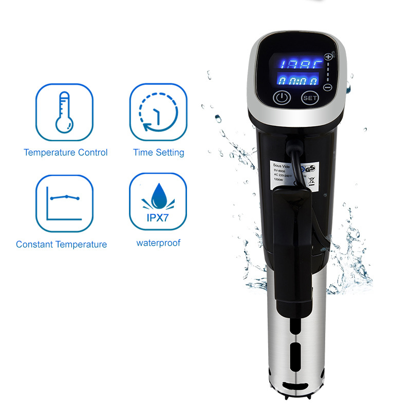 IPX7 مقاوم للماء Sous Vide طبا - مراجعة Digital Sous Vide Precision Cooker وسعره
