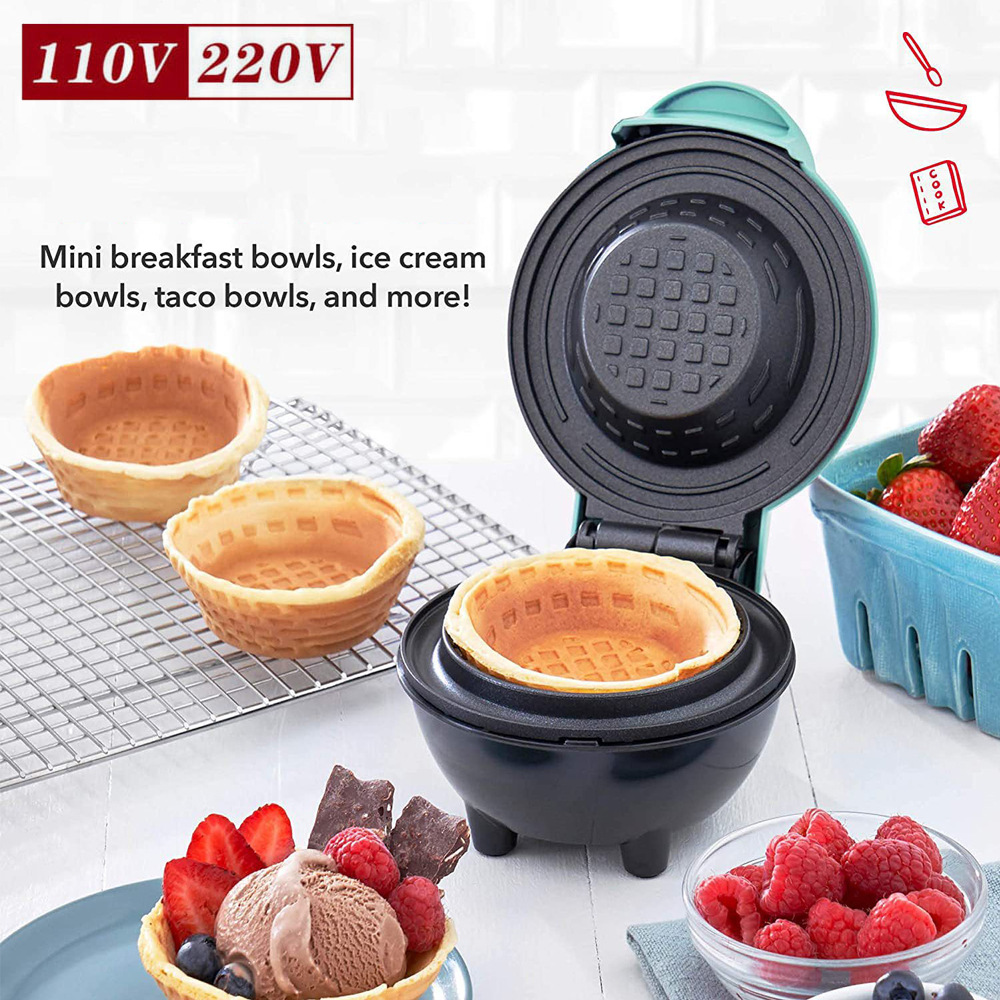 صانعة أوعية الوافل الصغيرة الك - مراجعة Mini Waffle Maker Machine وسعره