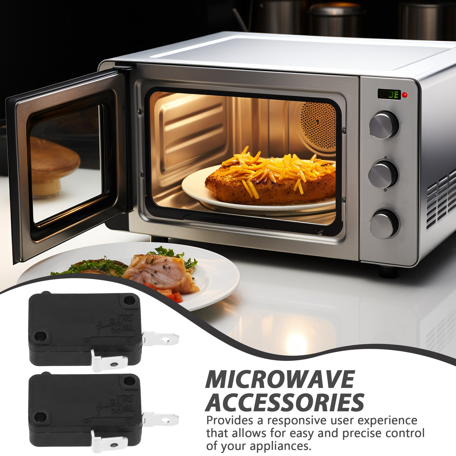 قطعتان من مفتاح المايكرو ذو 2  - مراجعة Home Appliances وسعره