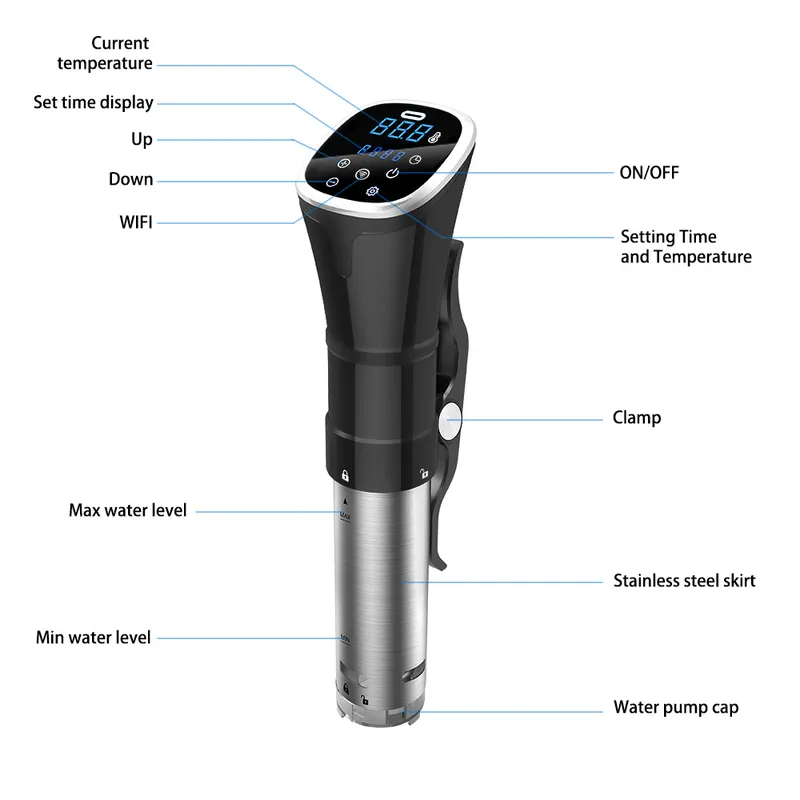 جهاز طهي سو فيد كهربائي مقاوم  - مراجعة Digital Sous Vide Precision Cooker وسعره
