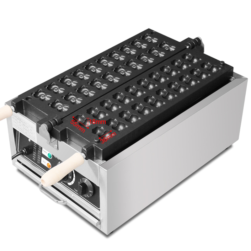 آلة تجارية لصنع الوافل على شكل - مراجعة Mini Waffle Maker Machine وسعره